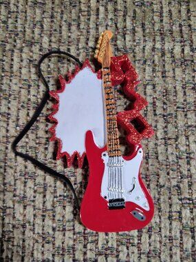 Musical Instrument Electric Guitar Personalized Christmas Tree Ornament